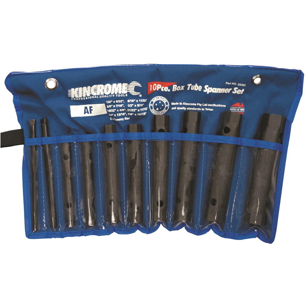 KINCROME SPANNER SET TUBE 10PC AF